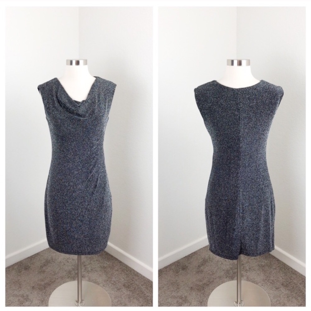 Ronni Nicole black metallic dress